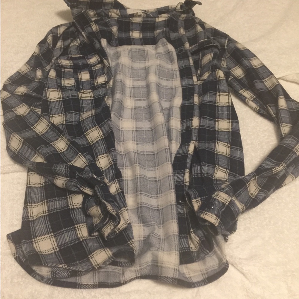 Blue and White Flannel